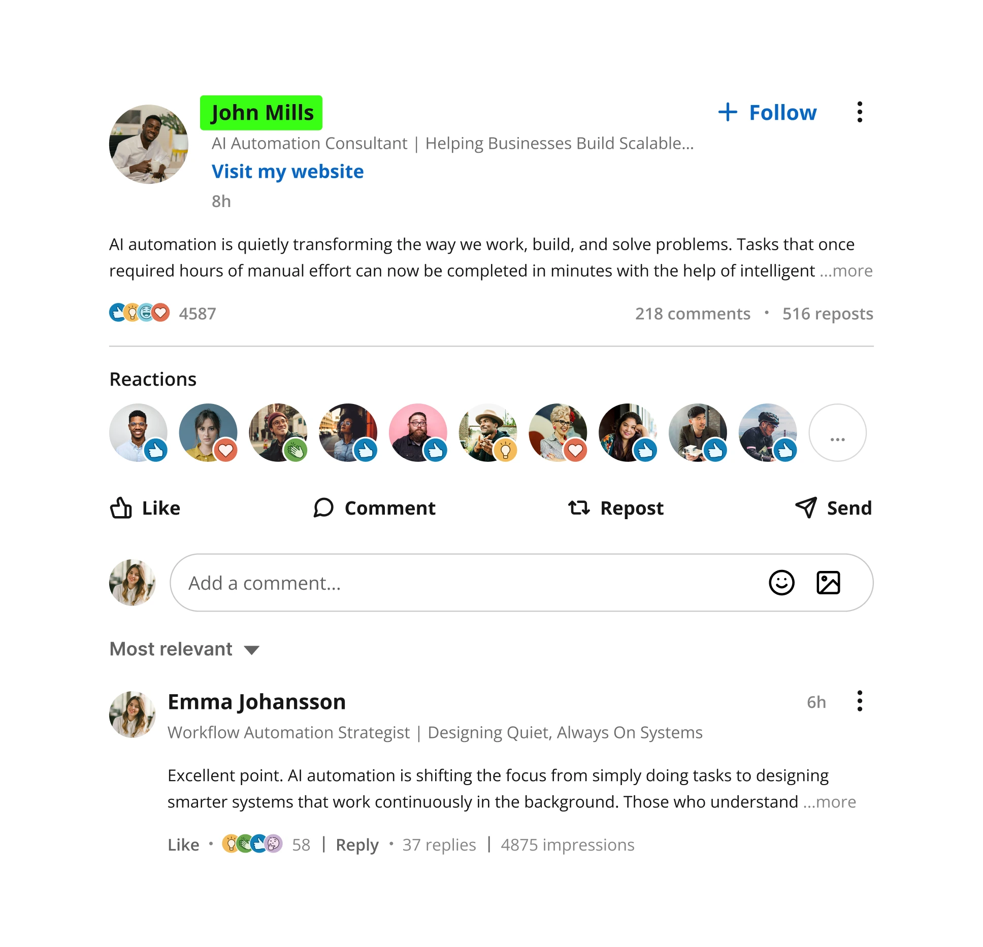 Creator targeting